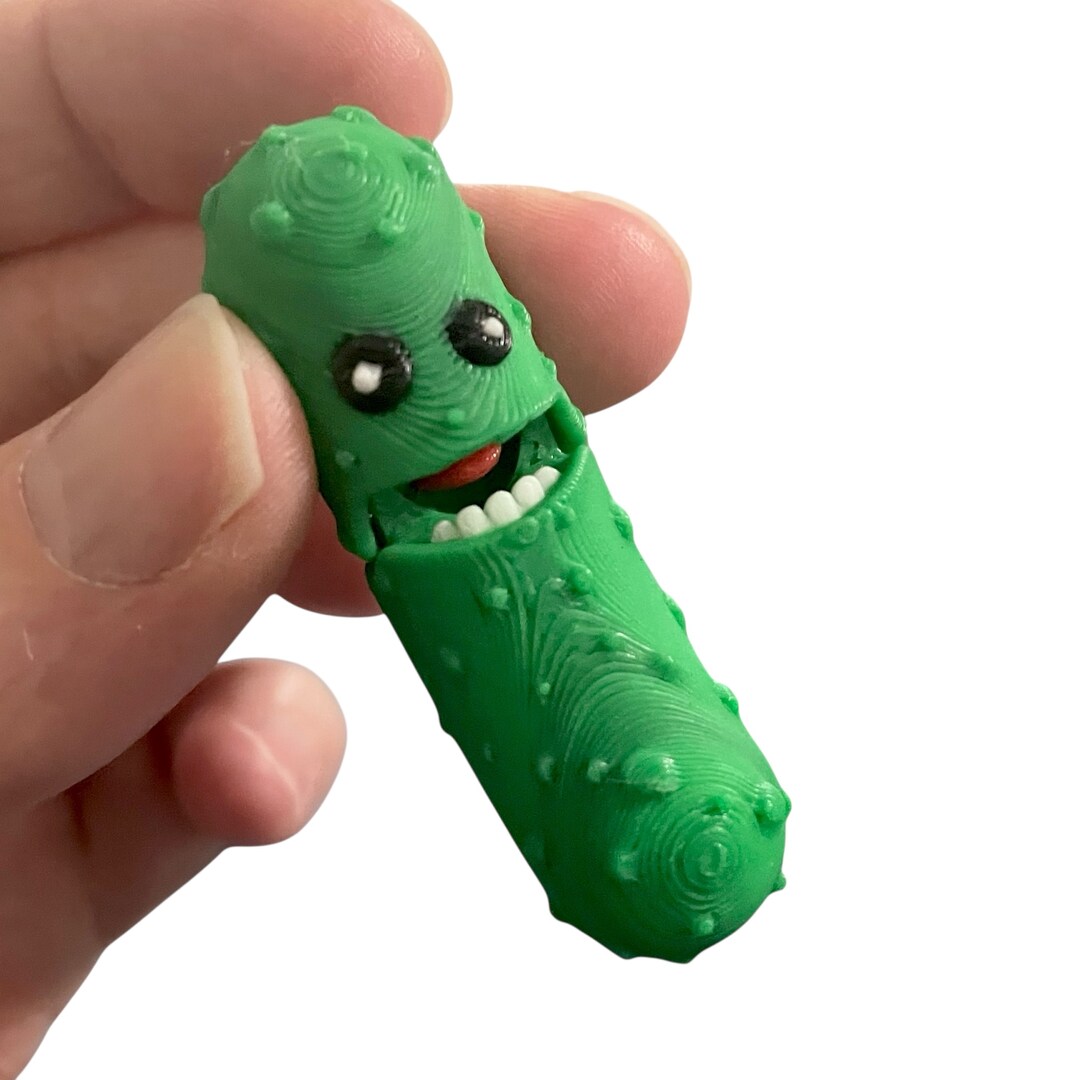 Articulated Fidget Pickle - Tickles the Pickle - Fidget Toy - Stocking Stuffer | MakerPlace by Michaels Articulated Fidget Pickle - Tickles the Pickle - Fidget Toy - Stocking Stuffer | MakerPlace by Michaels